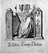 exlibris bookplate for E.Destinnova